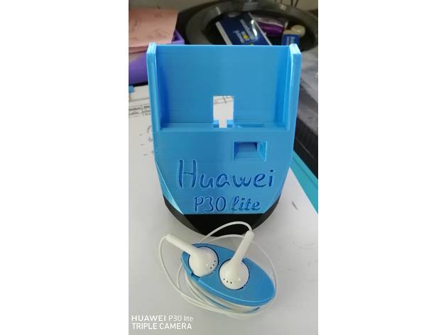 huawei p30lite accessoires amplificateur auto cellulaire le couteur rangement stand de soutien 3D print model - Mito3D