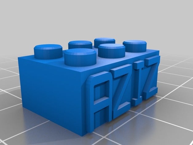 aziz brinquedos de construção personalizado 3D print model - Mito3D