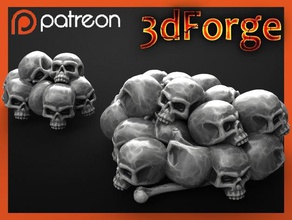 mountain bones props dungeons dragons warhammer 40k 3d print model - Mito3D