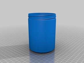 my customized container knurled lid 80x110 containers 3d print model - Mito3D