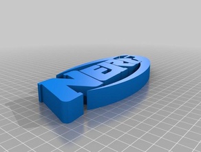 extrudé nerf logo jouets & accessoires de jeux 3d print model - Mito3D