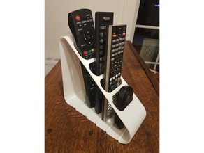 remote holder household supplies fernbedienung halter 3d print model - Mito3D