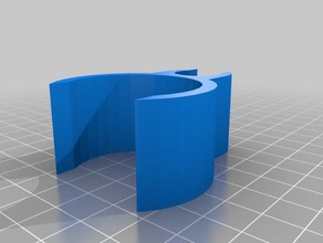 clip tuyau aspi parti su misura 3d print model - Mito3D
