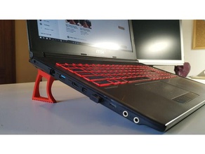 msi ordenador portátil de pie equipo la base del accesorios stand 3d print model - Mito3D