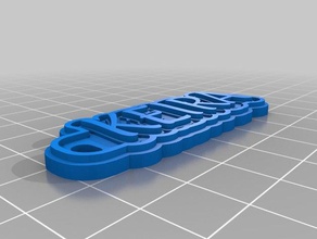 keira Schlüsselanhänger kundengebundene 3d print model - Mito3D