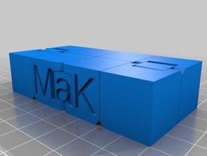 1 mak küp mizahı özelleştirilmiş 3d print model - Mito3D