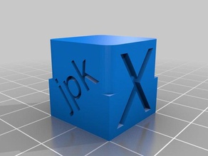another calibration cube 3d printing tests callibration xyz 3d print model - Mito3D