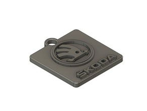 keychain skoda 3d printing 3d print model - Mito3D