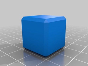 20mm beveled cube 3d printing tests customized 3d print model - Mito3D