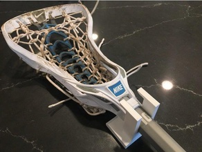 lacrosse bastone appendiabiti organizzazione gancio a muro parete 3d print model - Mito3D
