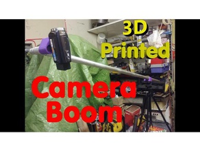 25mm camera boom 3d printing 1 4 20 unc mount extension facebook lighting telescopic tripod video war grade youtube 3d print model - Mito3D