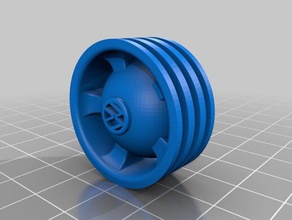 jante vw jouets & jeux lego compatible technic roue bus golf whell 3d print model - Mito3D
