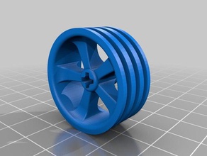 jante lego giochi e giocattoli compatibili technic rotellina 3d print model - Mito3D