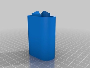 batterie Fall x2 unten Container kundengebundene 3d print model - Mito3D