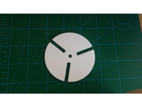 150mm rotary table plate template tools mill 3d print model - Mito3D