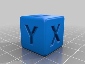 calibration cube xyz 20x20x20 rounded edges 3d printing tests acuraccy test perfect prints printer 3d print model - Mito3D