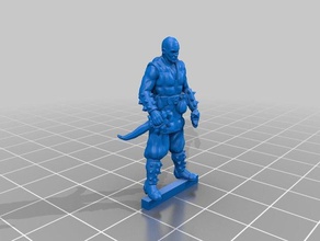 tabletop miniature - rogue no cloak variant people 3d print model - Mito3D