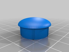 my customized pipe end cap 25mm diy 3d print model - Mito3D