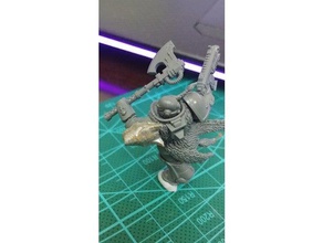 metal cabeça de lobo pauldrons hobby 40k pauldron pauldrones espaço space marine warhammer wh40k 3d print model - Mito3D