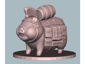 pack de porco brinquedo & acessórios para jogos dnd dnd5e em miniatura masmorras e dragões mini miniaturas 28mm animal pathfinder piggy rpg mesa 3d print model - Mito3D