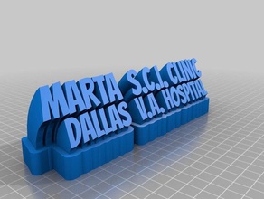 marta sci office personalizado 3d print model - Mito3D