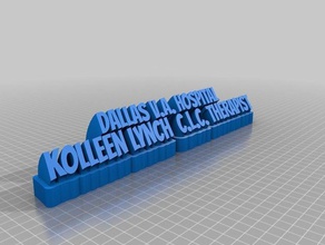 kollen va bureau de personnalisé 3d print model - Mito3D