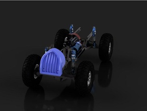 scx10 hot rod ızgara servo mount r c araçlar aksiyel paletli rc vücut araba 3d print model - Mito3D