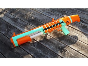 spring thunder custom parts toy & game accessories dart nerf rival shotgun 3d print model - Mito3D