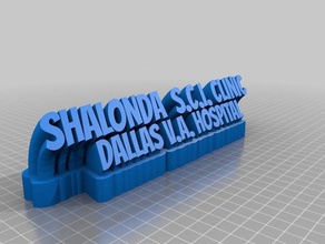 shalonda sci office personalizado 3d print model - Mito3D