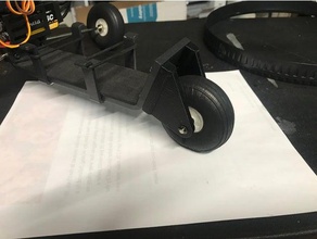 hobbyking paramotore naso supporto della ruota 3d print model - Mito3D