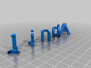 iki linda numarası işaretler ve logolar özelleştirilmiş 3d print model - Mito3D