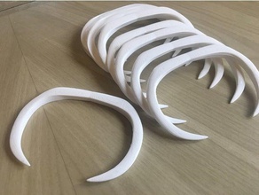 samoan boar tusks costume 3d print model - Mito3D