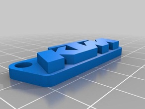 ktm anahtar zinciri 3d baskı Anahtarlık 3d print model - Mito3D