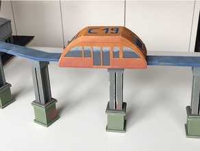 tren del cielo - miniatura 32mm mesa de juguete juegos infinito en 28mm paisaje tablero la juego warhammer 3d print model - Mito3D