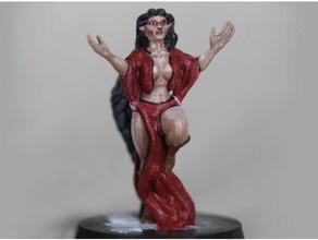 elf sorceress toys & games dnd miniature dungeons dragons miniatures pathfinder roleplaying tabletop 3d print model - Mito3D