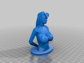 candy suxxx's bust gta vice city sculptures girl grandtheftauto lowpoly nsfw sexy vicecity videogame woman 3d print model - Mito3D
