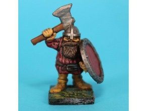 dwarf axe toys & games dungeons dragons pathfinder roleplaying tabletop gaming warrior 3d print model - Mito3D