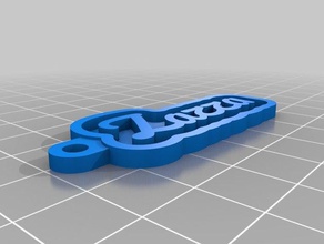 mi tecla personalizada de la cadena su nombre personal llaveros personalizado 3d print model - Mito3D