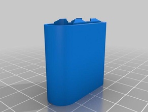 bateria para baixo recipientes personalizado 3d print model - Mito3D