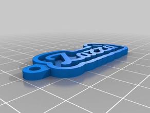 mi tecla personalizada de la cadena su nombre personal llaveros personalizado 3d print model - Mito3D