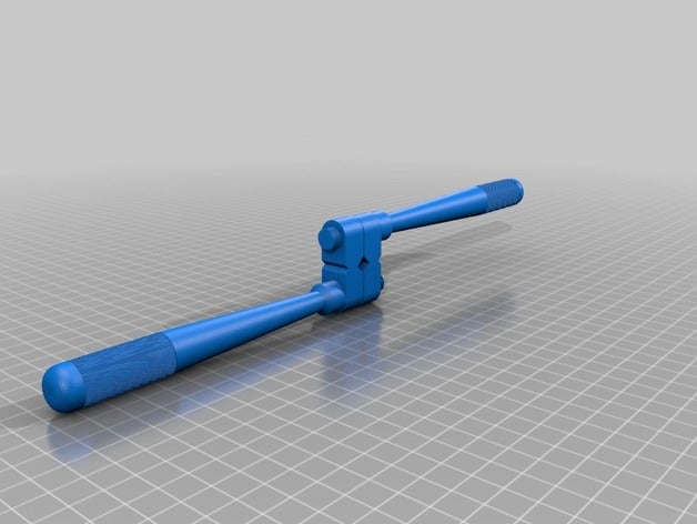 toccare la maniglia utensili a mano taglio vite di tocca morire strumenti 3D print model - Mito3D