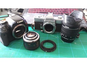 minolta mc canon ef Objektiv-adapter 3d Drucker Zubehör Kamera-adapter Kamera-Objektiv Fotografie 3d print model - Mito3D