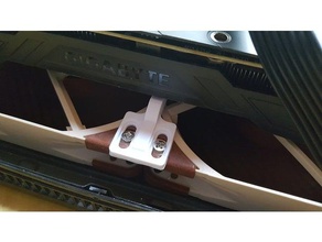 gpu fan mounted distance node 202 cases computer bracket mount graphic card 3d print model - Mito3D