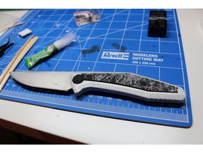 bıçak mermer deseni sahne 3d baskılı diy prop sprey boya 3d print model - Mito3D