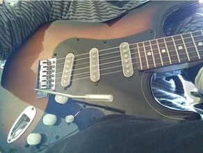 whammy bar vibrato barra de trémolo guitarra eléctrica la el 3d print model - Mito3D