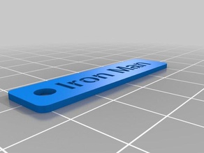 iron man keychains customized 3d print model - Mito3D