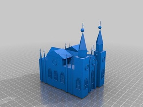 catedral curitiba cwb 3d-drucken 3d print model - Mito3D
