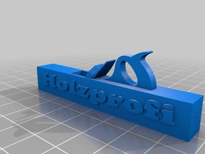 schl sselanh dedo handhobel mit holzprofi logotipo 3d print model - Mito3D