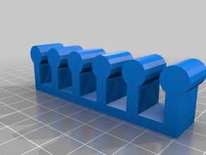 suporte de fio 6 posts diy personalizado 3d print model - Mito3D