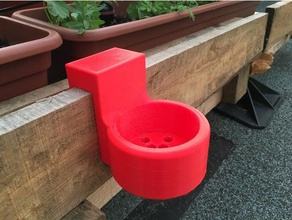 cupholder outdoor & garden cup holder glass wood 3d print model - Mito3D